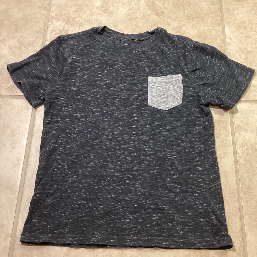 Cherokee Gray Crew Neck Short Sleeve Tee Boys Size Medium